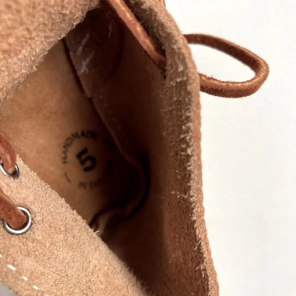 Mon Petit Shoes Soft Sole Oxford - Light Brown - 5